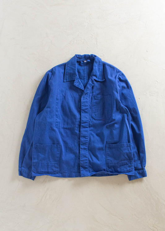 1980s French Workwear Chore Jacket Size M/L