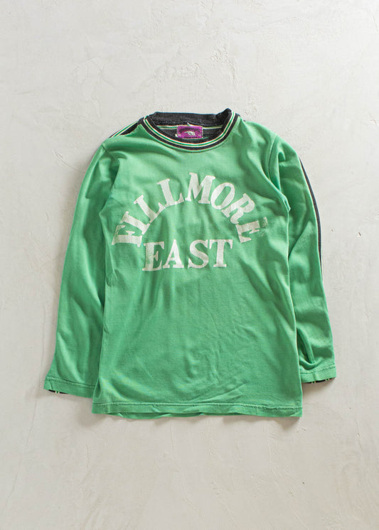 1980s Gentleman John Filmore East Long Sleeve Sport Jersey Size XS/S