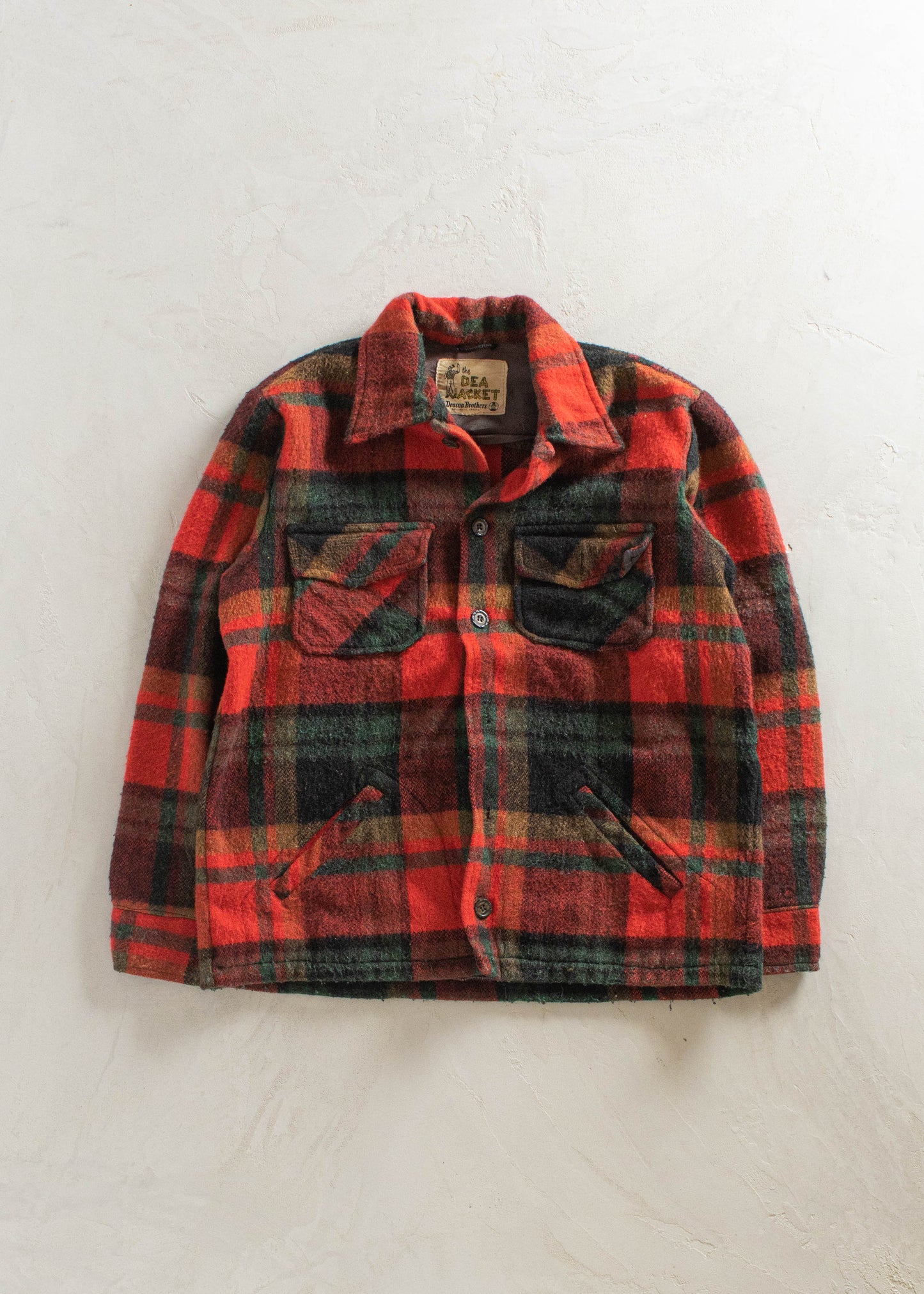 1960s Deacon Brothers Wool Flannel Jacket Size M/L