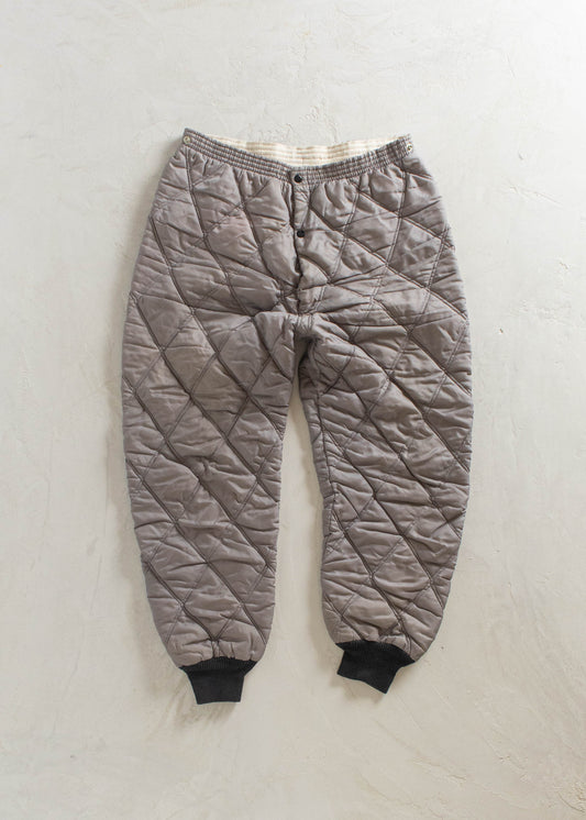 1980s Quilted Liner Pants Size M/L