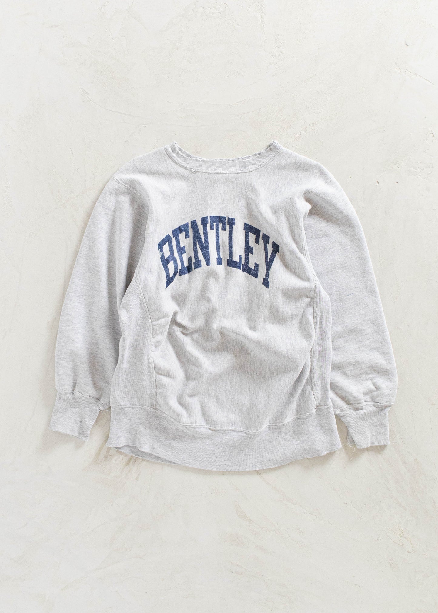 Vintage 1980s Champion Reverse Weave Warmup Bentley University Sweatshirt Size S/M