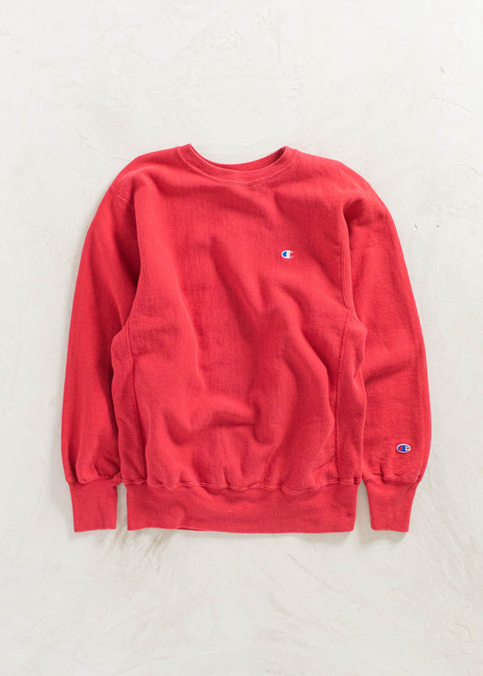 Vintage 1990s Champion Reverse Weave Red Sweatshirt Size M/L