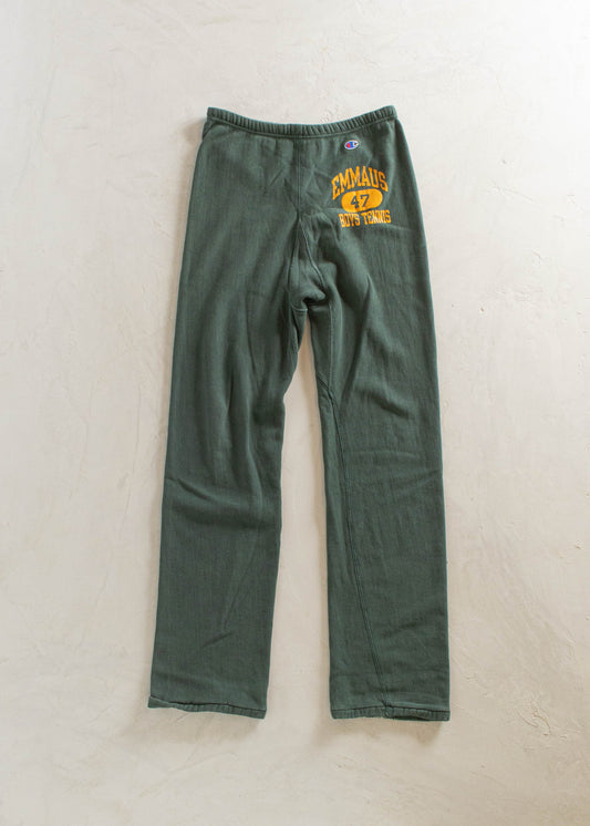 1970s Champion Emmaus Boys Tennis Reverse Weave Sweatpants Size S/M