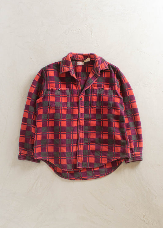 1980s Champion Flannel Button Up Shirt Size M/L