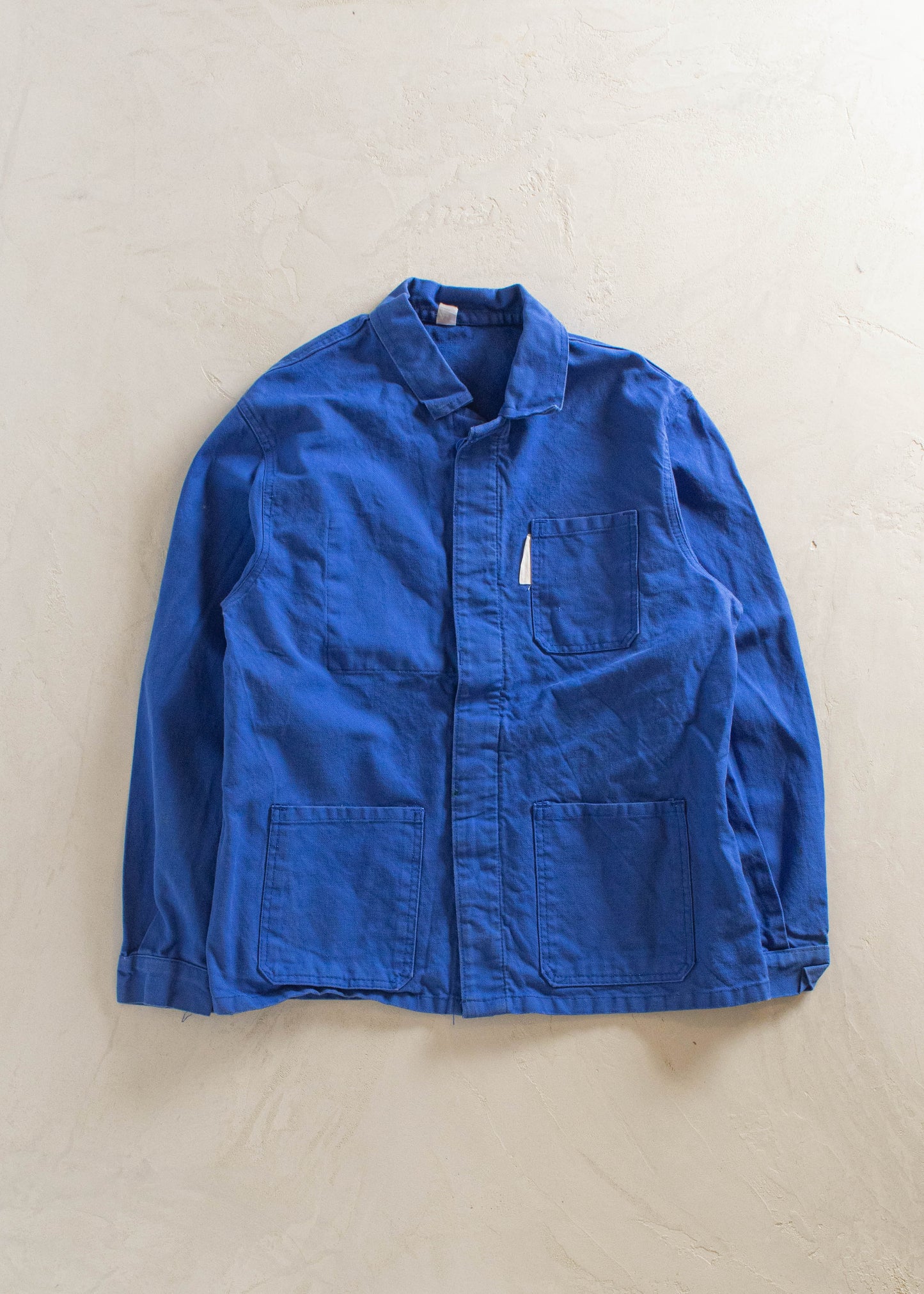 1980s French Workwear Chore Jacket Size M/L