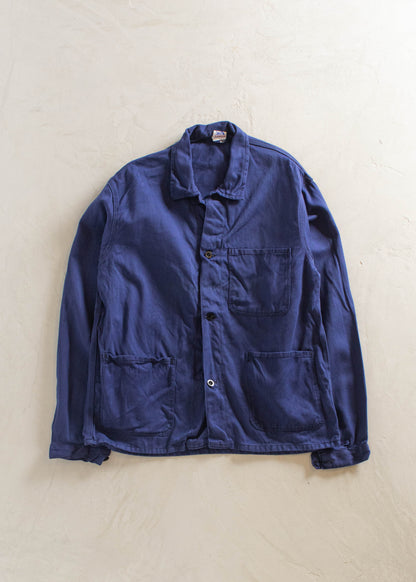 1980s Sanforized French Workwear Chore Jacket Size M/L