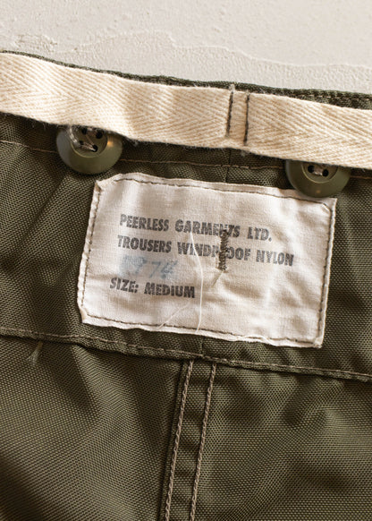 1970s Military Wind Cargo Pants Size L/XL