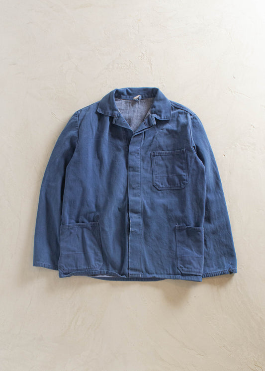 1980s French Workwear Chore Jacket Size XS/S