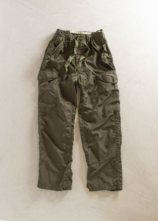 1970s Military Wind Cargo Pants Size L/XL