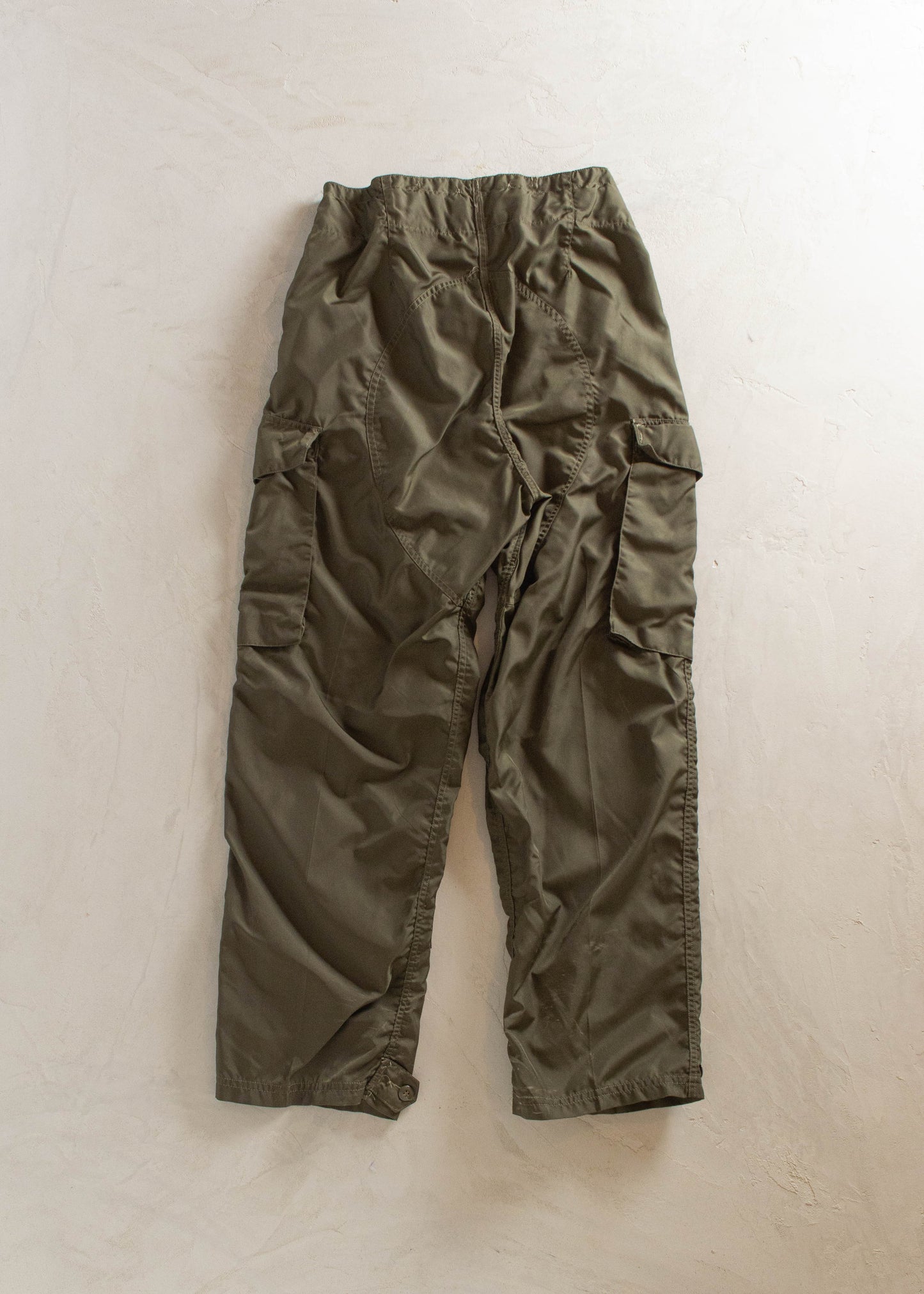 1970s Military Wind Cargo Pants Size L/XL