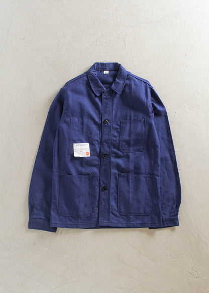 1970s Deadstock Sanforized French Workwear Chore Jacket Size S/M