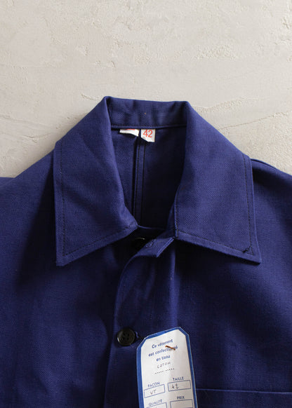 1970s Deadstock Sanforized French Workwear Chore Jacket Size XS/S