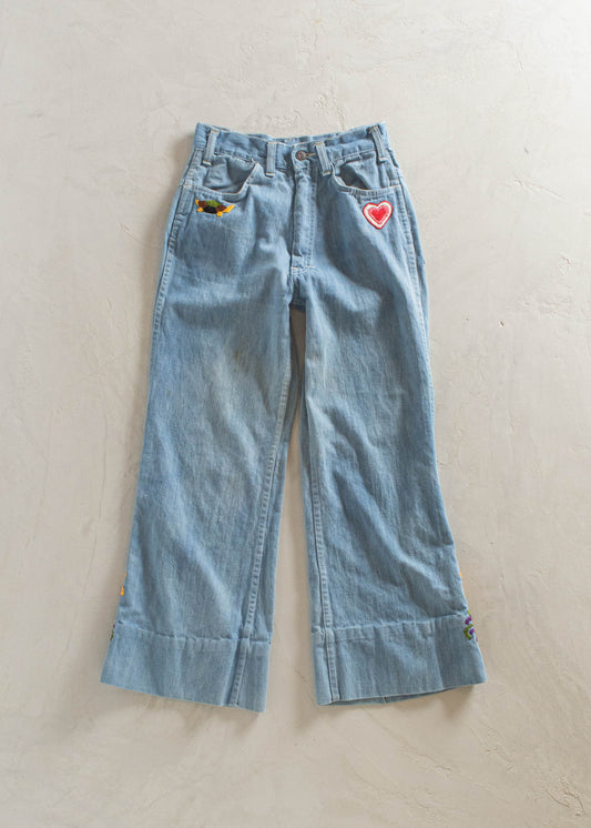 1980s Lightwash Flare Jeans Size Women's 24