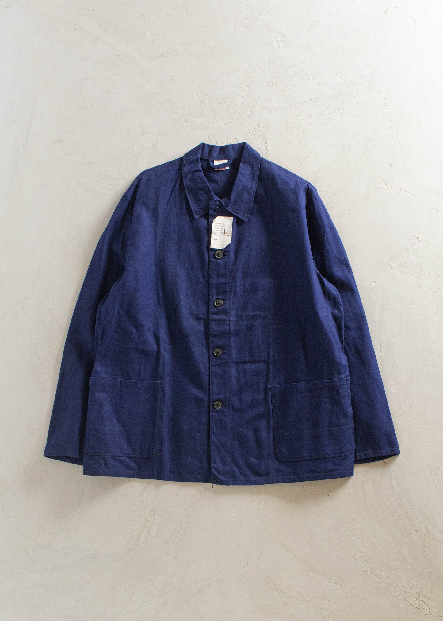 1970s Deadstock Sanforized French Workwear Chore Jacket Size M/L