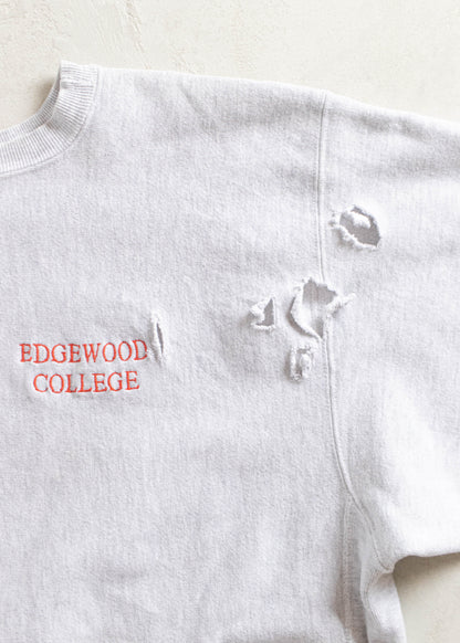 Vintage 1990s Champion Reverse Weave Edgewood College Sweatshirt Size L/XL