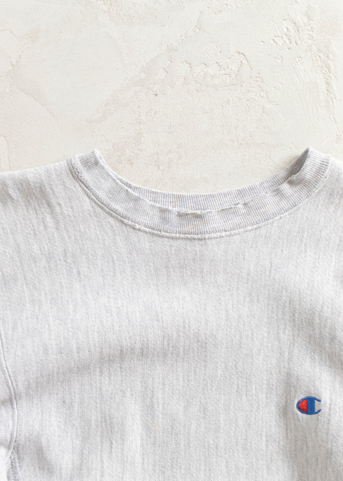 Vintage 1980s Champion Reverse Weave Warmup Grey Sweatshirt Size XS/S