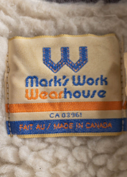 Vintage 1980s Mark's Work Wearhouse Sherpa Lined Vest Size L/XL