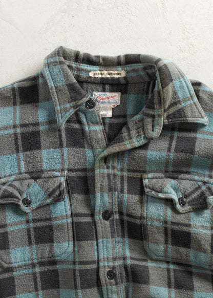 Vintage 1980s Champion Cotton Flannel Button Up Shirt Size M/L