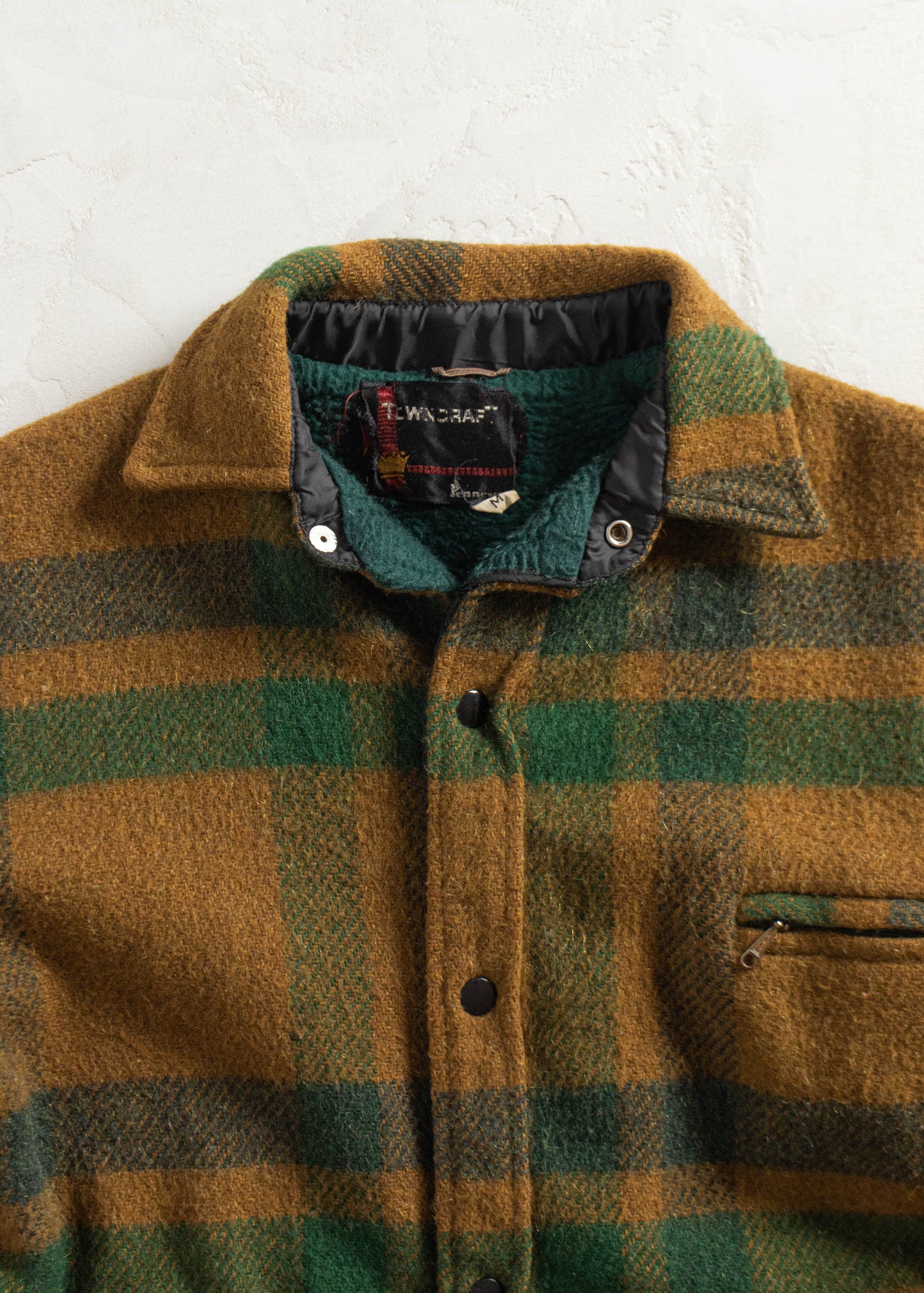 Vintage 1970s JC Penney Towncraft Wool Flannel Jacket Size M/L
