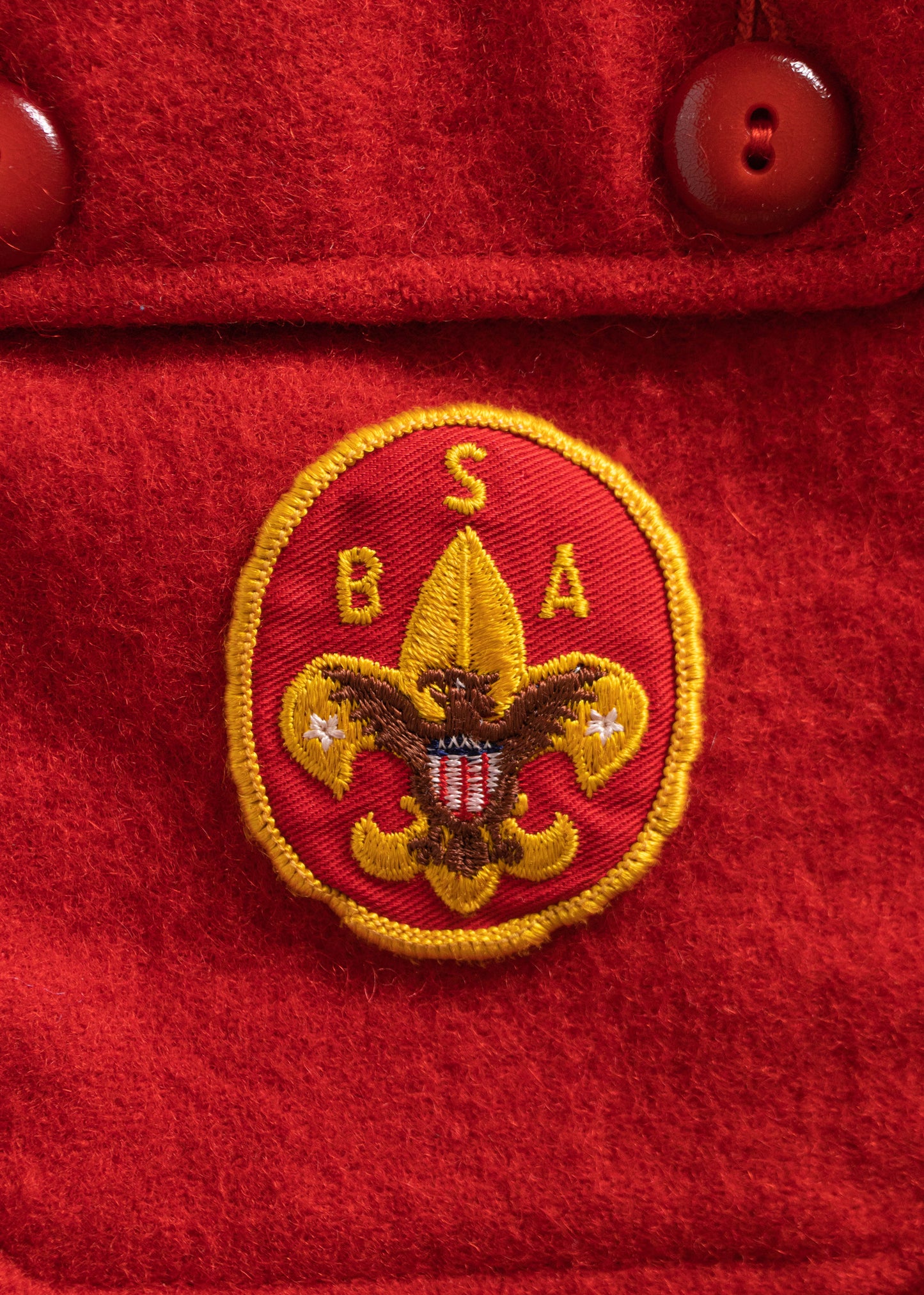 Vintage 1960s Boy Scouts of America Wool Flannel Jacket Size XS/S