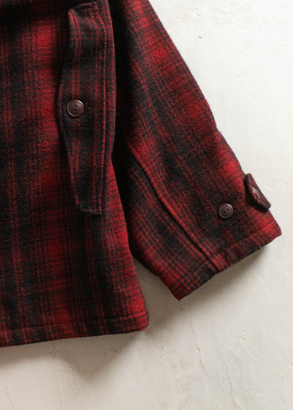 Vintage 1960s Woolrich Plaid Wool Hunting Jacket Size L/XL