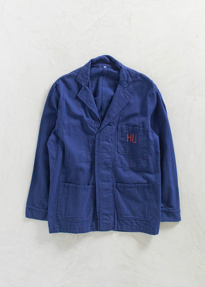 Vintage 1980s Bleu de Travail European Workwear Chore Jacket Size M/L