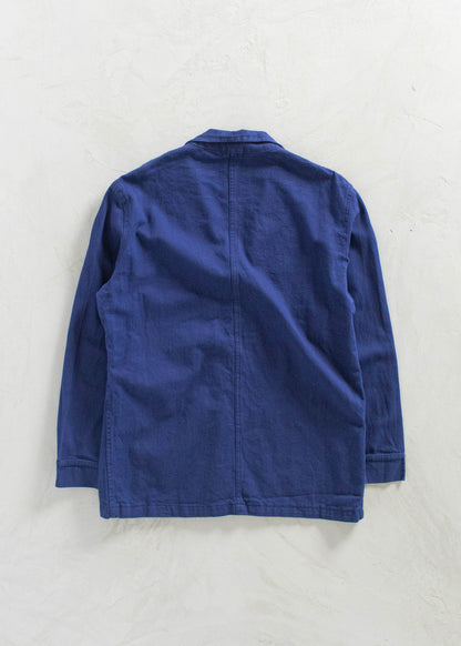 Vintage 1980s Bleu de Travail European Workwear Chore Jacket Size M/L