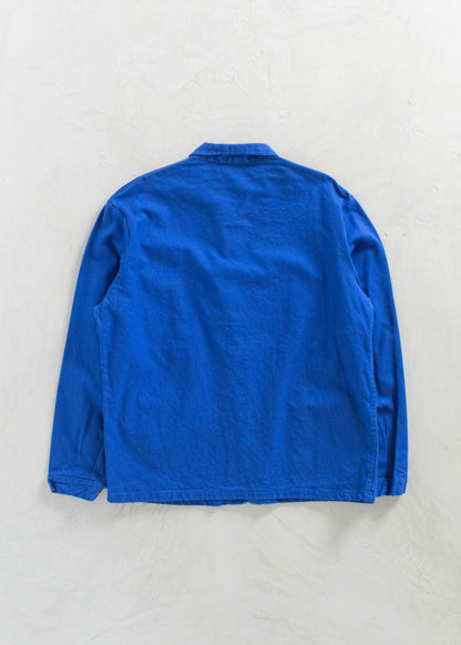 Vintage 1980s Bleu de Travail French Workwear Chore Jacket Size XL/2XL