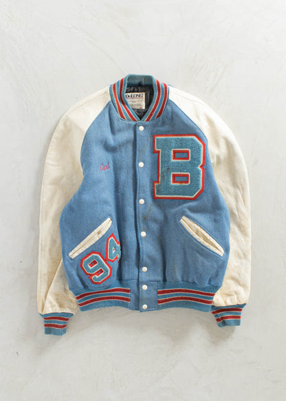 Vintage 1990s DeLong Varsity Letterman Jacket Size L/XL