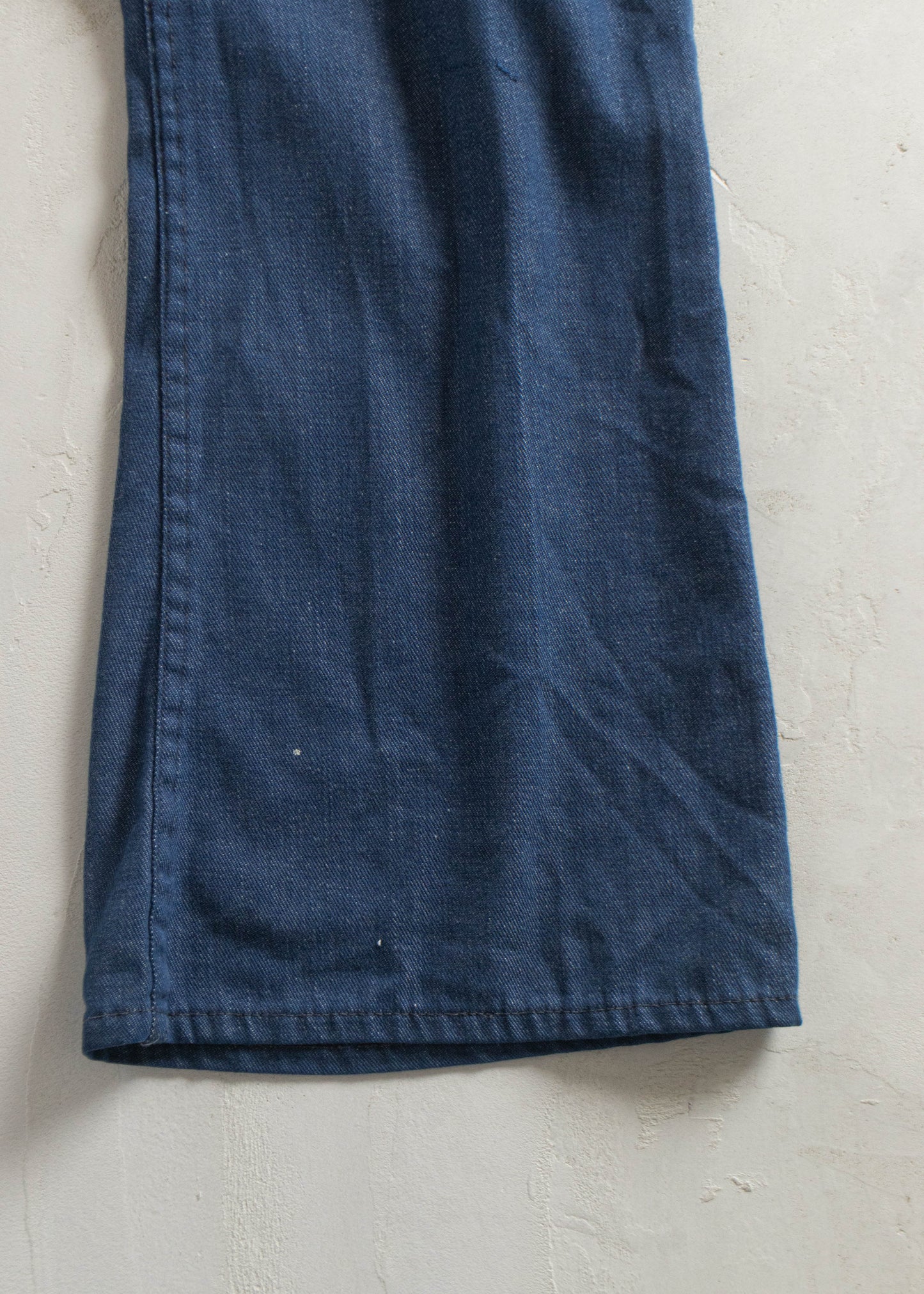 Vintage 1980s Denim Sailor Pants Size Women's 33 Men's 36