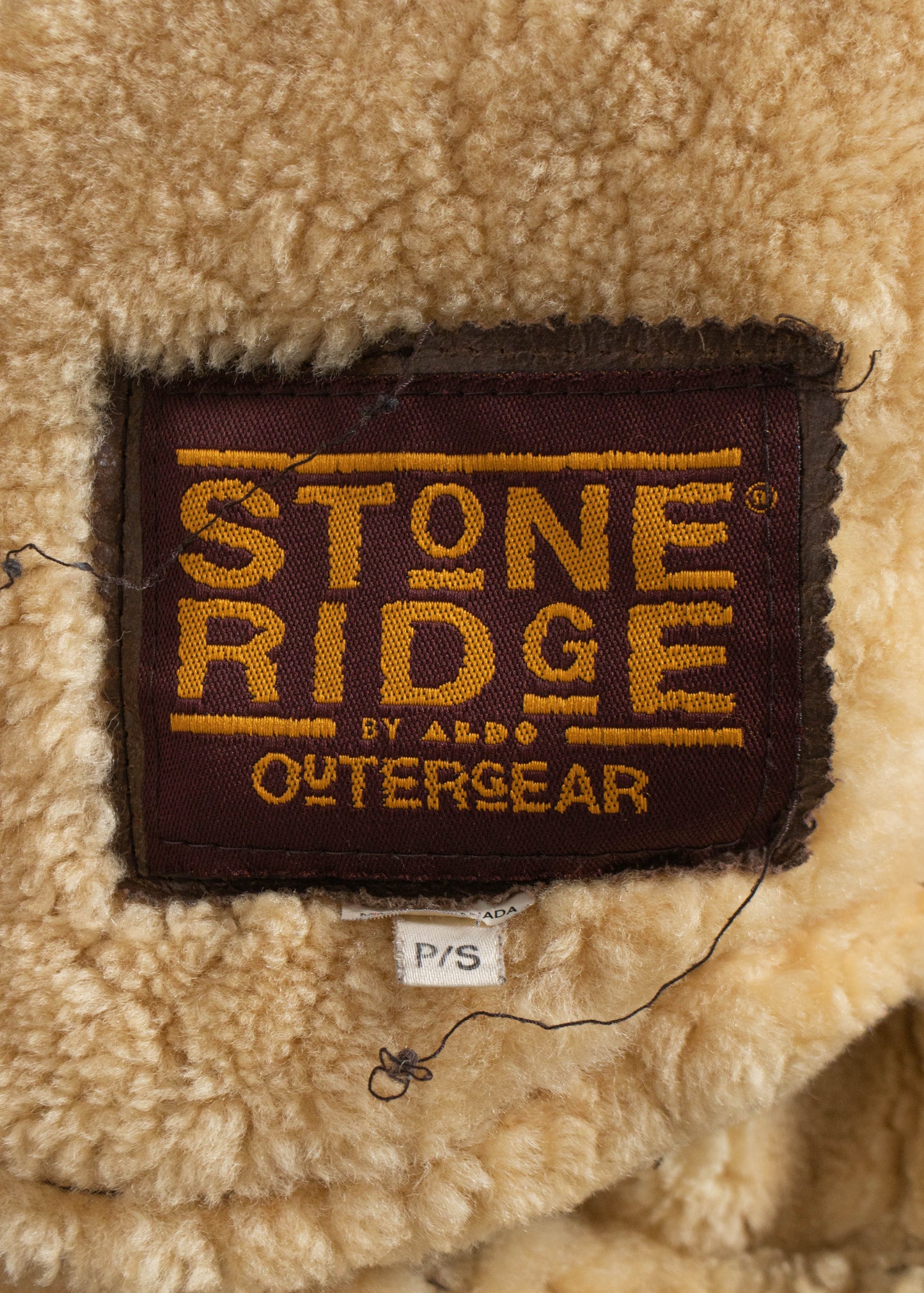 Stone Ridge Shearling Lined Aviator Jacket Size M/L