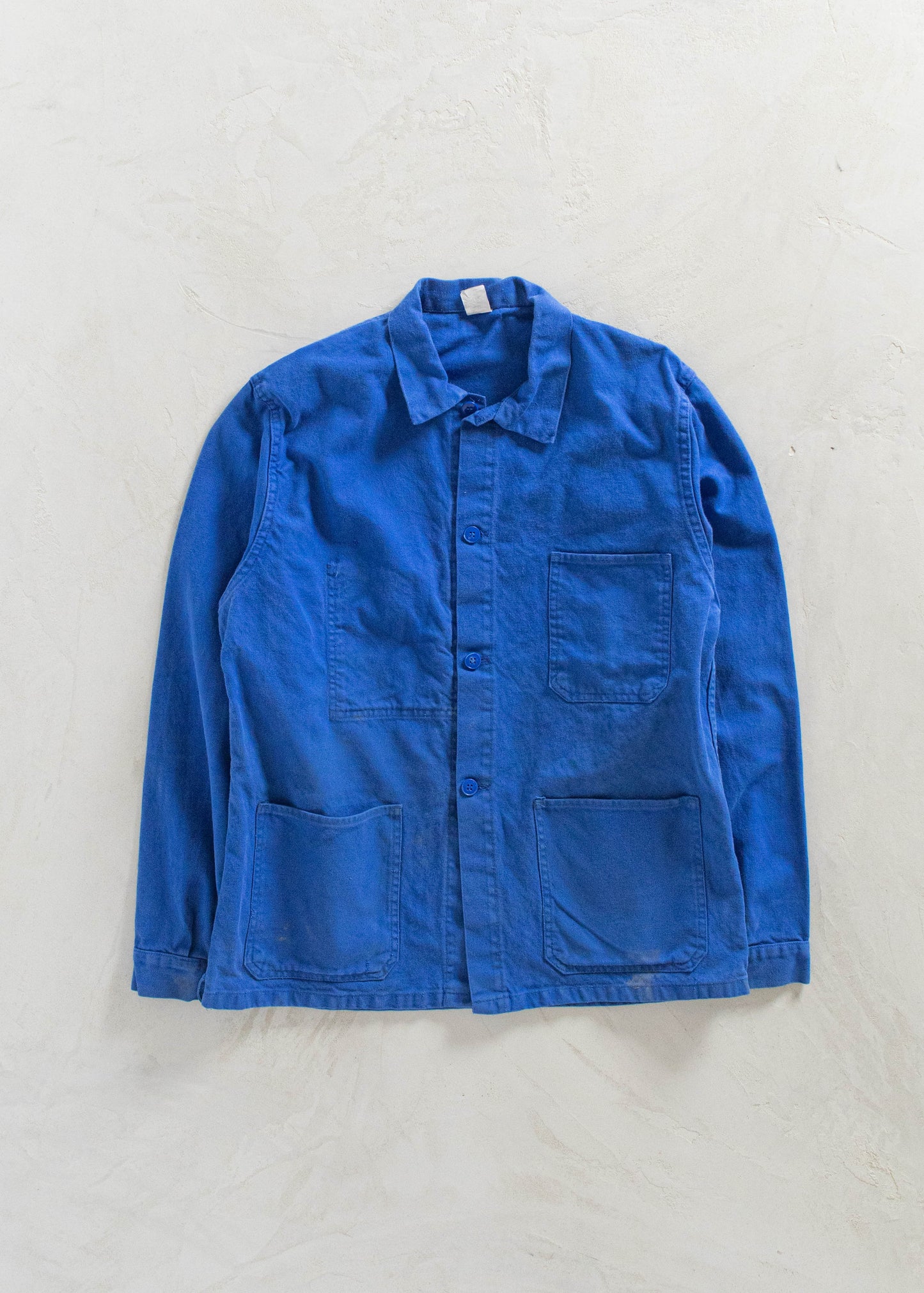 Vintage 1980s HVS Bleu de Travail Workwear Chore Jacket Size M/L