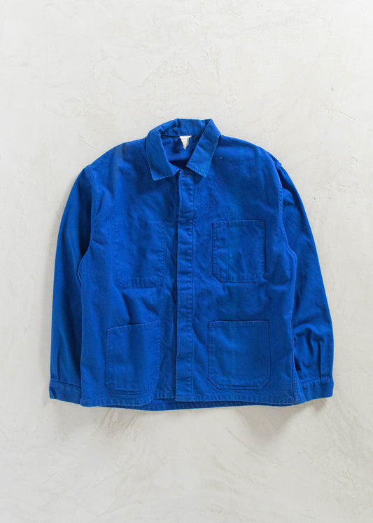 Vintage 1980s Bleu de Travail Workwear Chore Jacket Size XL/2XL