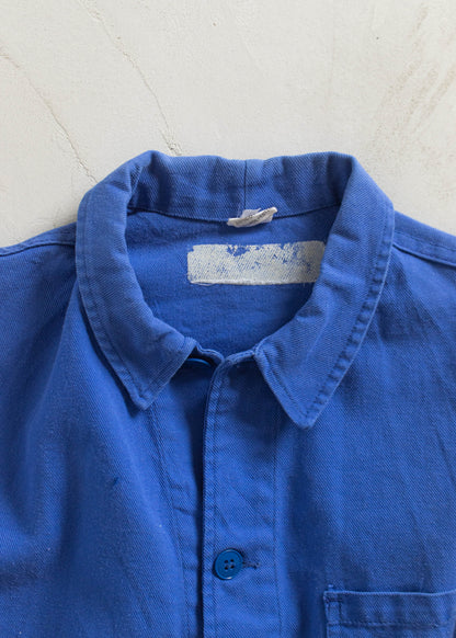 Vintage 1980s Bleu de Travail Workwear Chore Jacket Size S/M