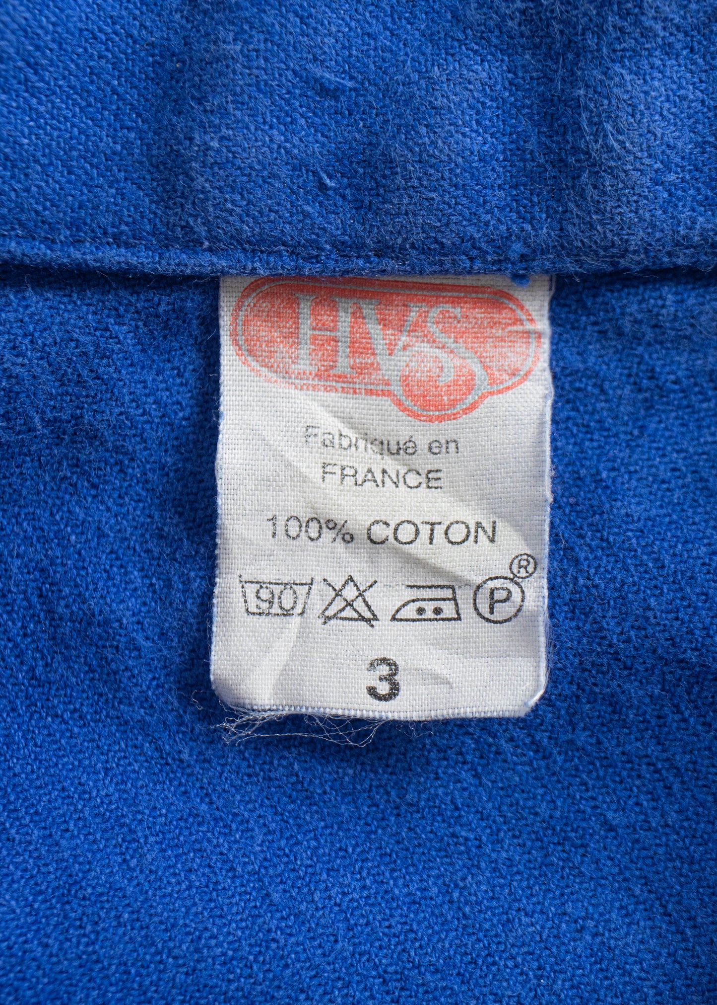 Vintage 1980s HVS Bleu de Travail Workwear Chore Jacket Size M/L