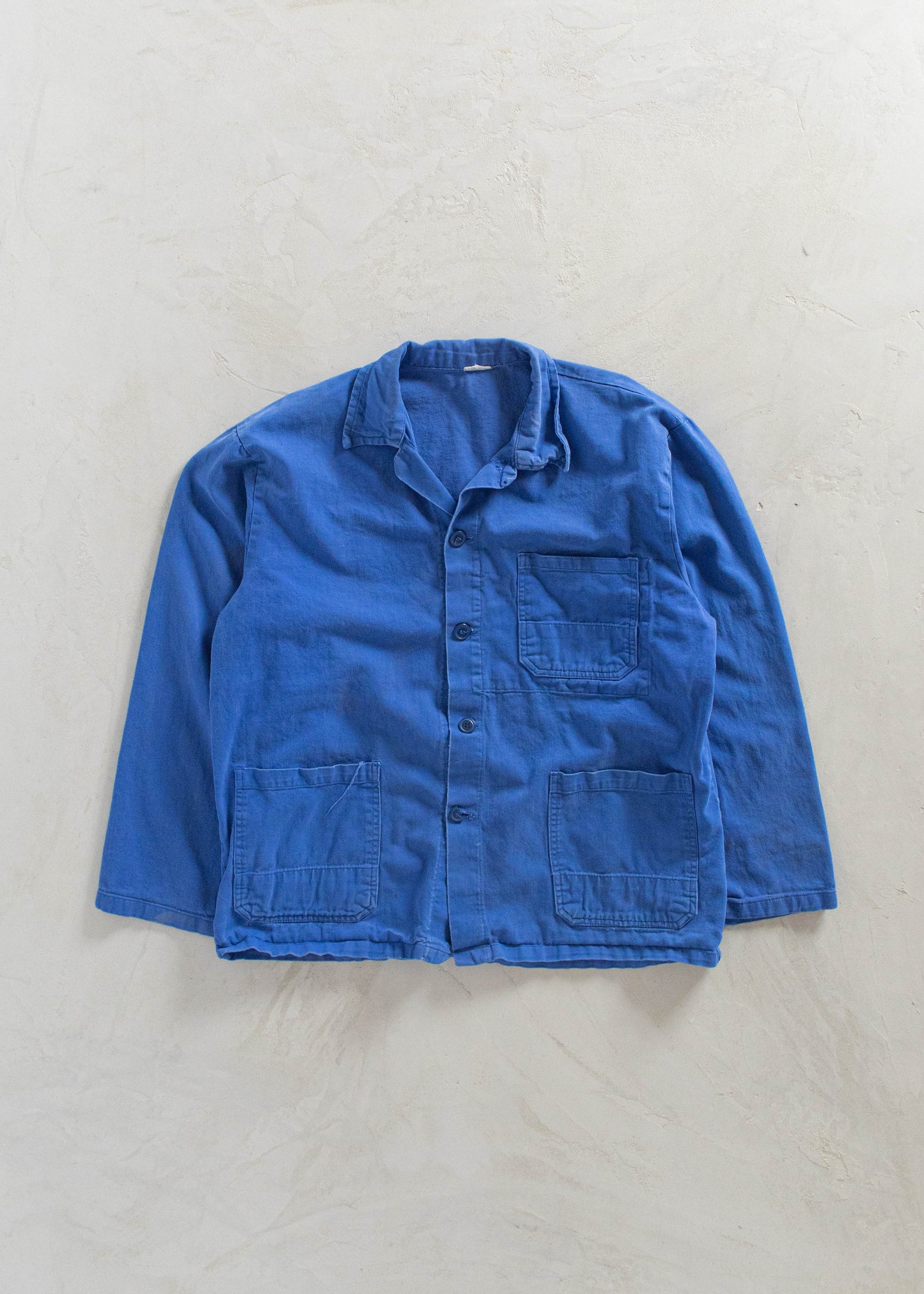 Vintage 1980s Bleu de Travail Workwear Chore Jacket Size L/XL