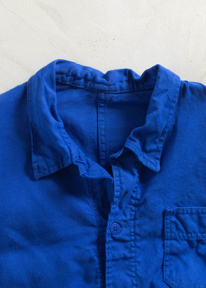 Vintage 1980s Bleu de Travail Workwear Chore Jacket Size M/L