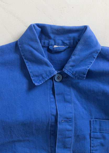 Vintage 1980s Bleu de Travail Workwear Chore Jacket Size L/XL