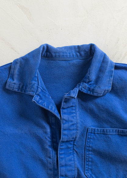 Vintage 1980s Bleu de Travail Workwear Chore Jacket Size XS/S