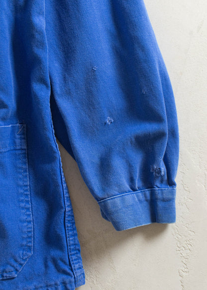 Vintage 1980s Bleu de Travail Workwear Chore Jacket Size M/L