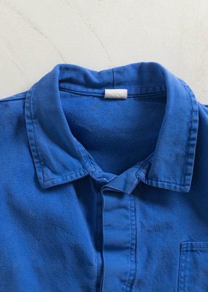 Vintage 1980s Bleu de Travail Workwear Chore Jacket Size M/L