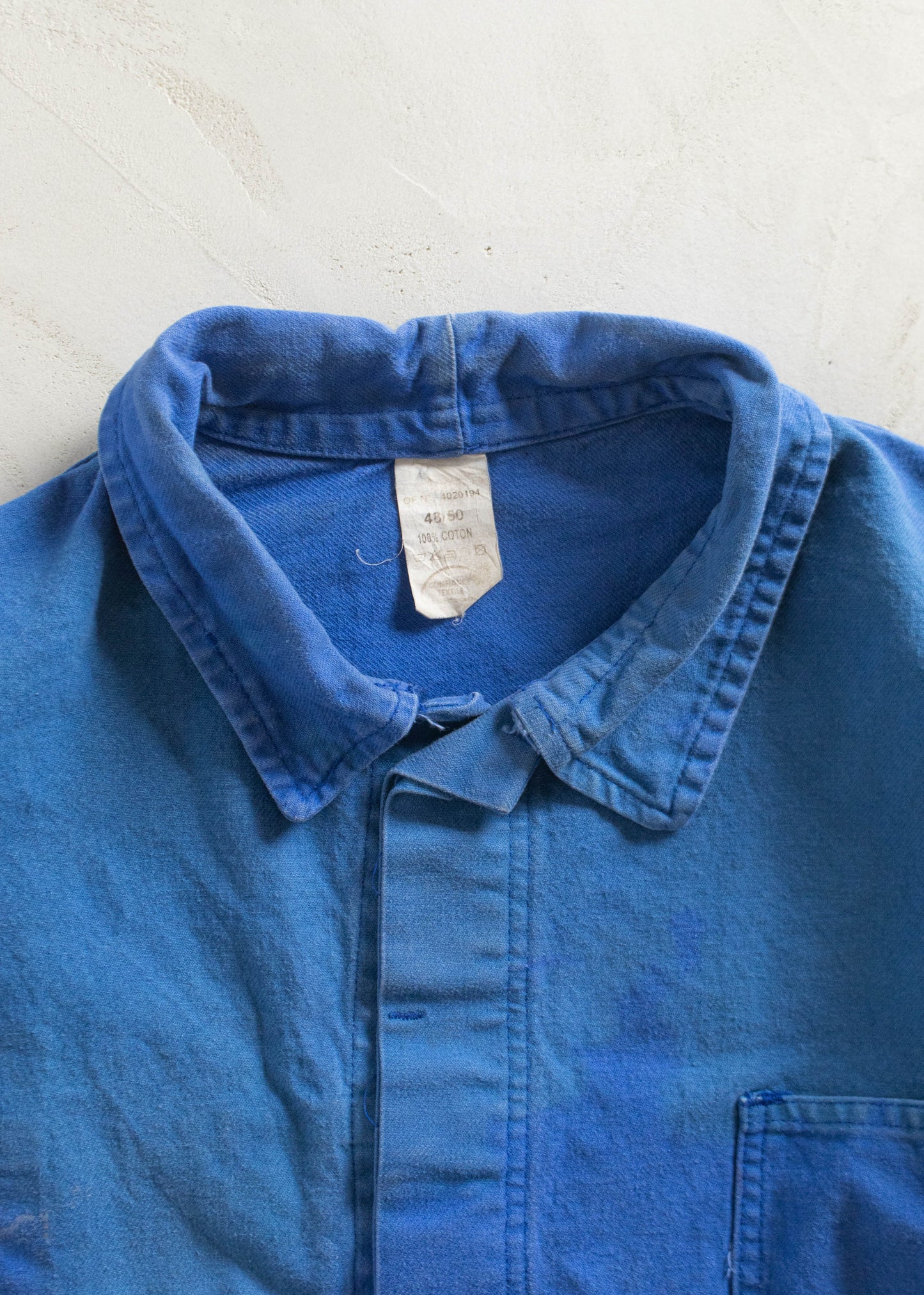 Vintage 1980s Bleu de Travail Workwear Chore Jacket Size L/XL