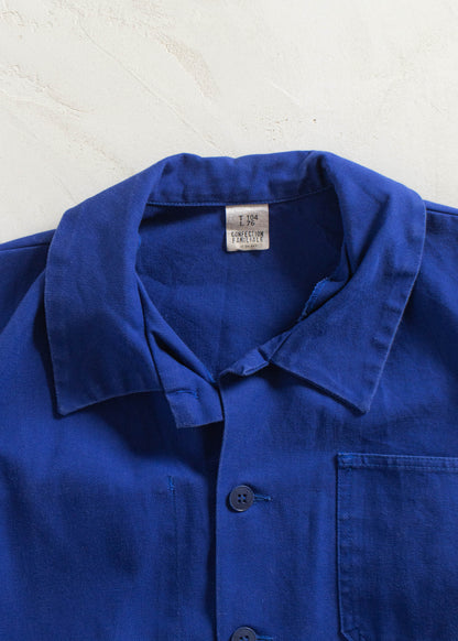 Vintage 1980s Bleu de Travail Workwear Chore Jacket Size M/L