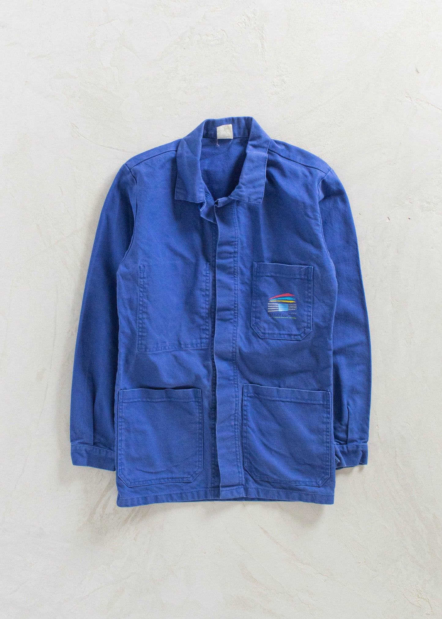 Vintage 1980s Bleu de Travail Workwear Chore Jacket Size XS/S