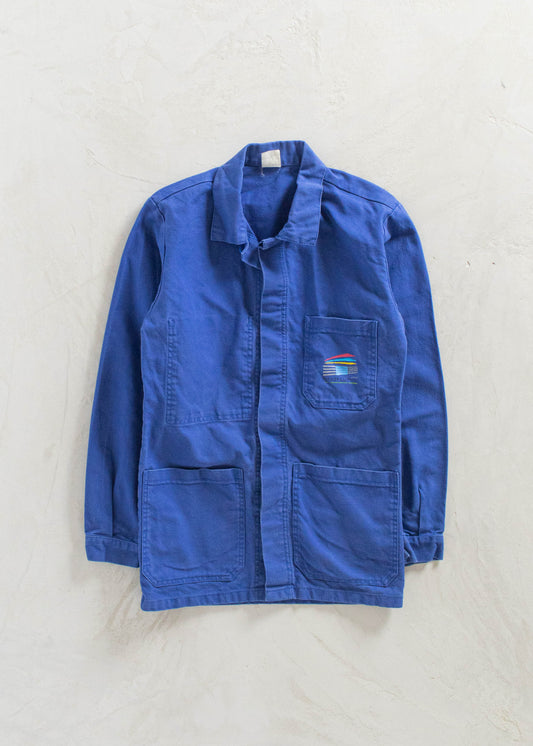 Vintage 1980s Bleu de Travail Workwear Chore Jacket Size XS/S