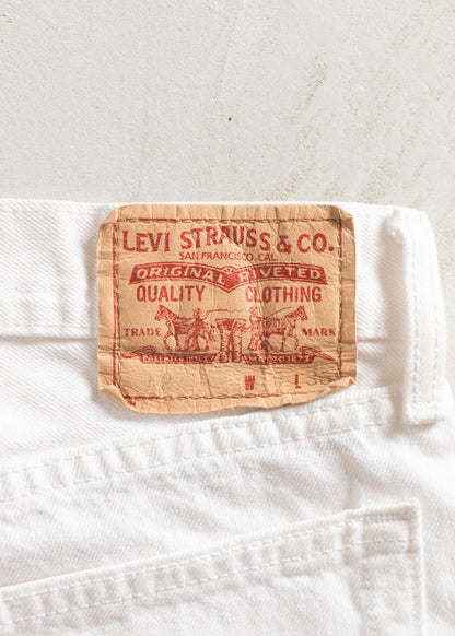 Levi's 527 Low Bootcut White Jeans Size Women's 33 Men's 36