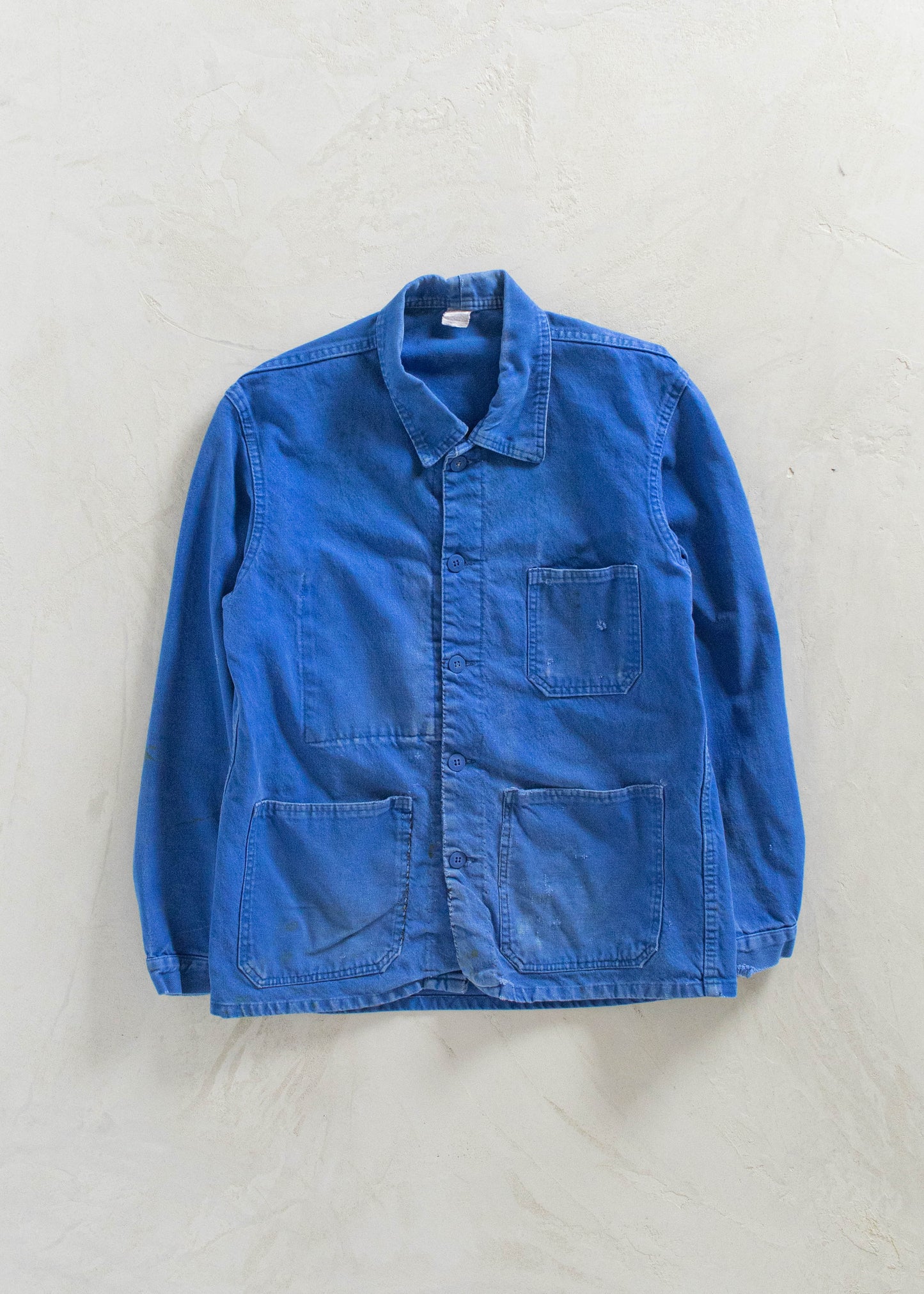 Vintage 1980s Bleu de Travail Workwear Chore Jacket Size S/M