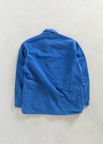 Vintage 1980s LMA Bleu de Travail Workwear Chore Jacket Size M/L