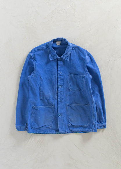 Vintage 1980s Bleu de Travail Workwear Chore Jacket Size S/M