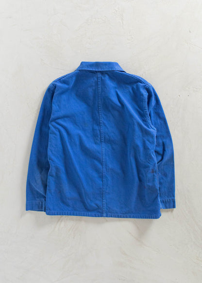 Vintage 1980s Bleu de Travail Workwear Chore Jacket Size M/L